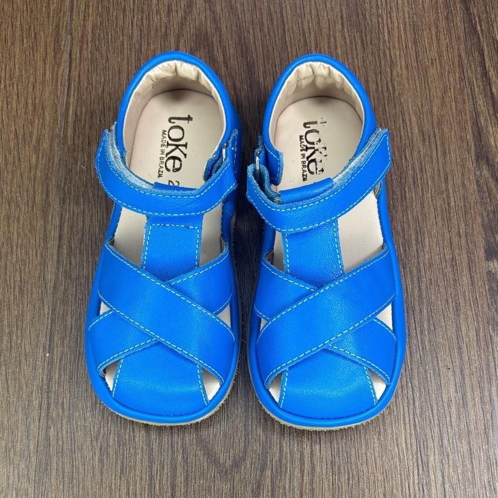 Toke Toddler Blue Leather Fisherman Sandals EU 25 US 9C NWOT